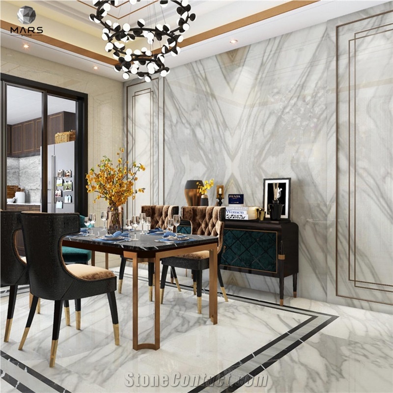 Calacatta Golden Marble For Floor Tiles Countertops Surfaces